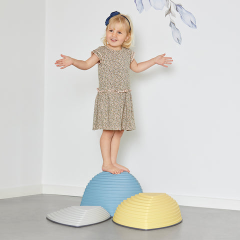 Nordic Hill Top Stepping Stones for Gross Motor Skills-Additional Need, Balancing Equipment, Garden Game, Gonge, Gross Motor and Balance Skills, Helps With, Stepping Stones-Learning SPACE