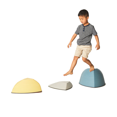 Nordic Hill Top Stepping Stones for Gross Motor Skills-Additional Need, Balancing Equipment, Garden Game, Gonge, Gross Motor and Balance Skills, Helps With, Stepping Stones-Learning SPACE