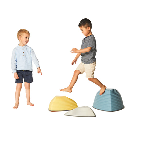 Nordic Hill Top Stepping Stones for Gross Motor Skills-Additional Need, Balancing Equipment, Garden Game, Gonge, Gross Motor and Balance Skills, Helps With, Stepping Stones-Learning SPACE