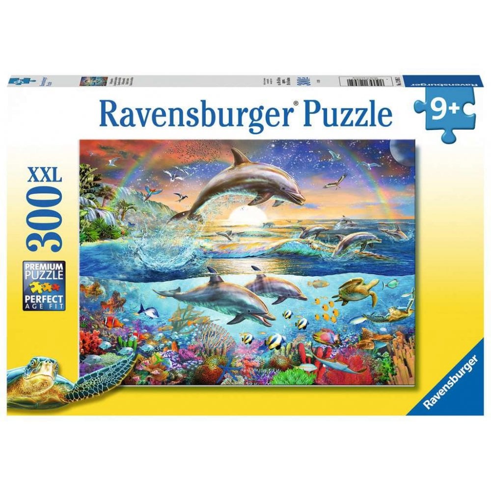 300 piece Jigsaw Puzzle - Dolphin Paradise XXL-100-1000 Piece Jigsaw,Games & Toys,Ravensburger Jigsaws-Learning SPACE