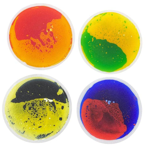 30cm Round Liquid Floor Tiles – 4 Colour-Cause & Effect Toys,Featured,Sensory Floor Tiles,Sensory Flooring,Visual Fun,Visual Sensory Toys-Learning SPACE