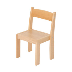 Beechwood Stackable Chairs-Children's Wooden Seating, Classroom Chairs, Classroom Furniture, Furniture, Library Furniture, Seating, Toddler Seating, Wellbeing Furniture-Age 3-4-Single Chair-Learning SPACE