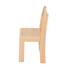 Beechwood Stackable Chairs-Children's Wooden Seating, Classroom Chairs, Classroom Furniture, Furniture, Library Furniture, Seating, Toddler Seating, Wellbeing Furniture-Learning SPACE