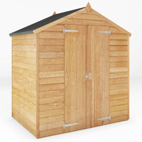 4 x 6 Overlap Apex - Double Door - Windowless Shed-Dropship,Eco Friendly,Forest School & Outdoor Garden Equipment,Mercia Garden Products,Sheds,Wellbeing Furniture-Learning SPACE