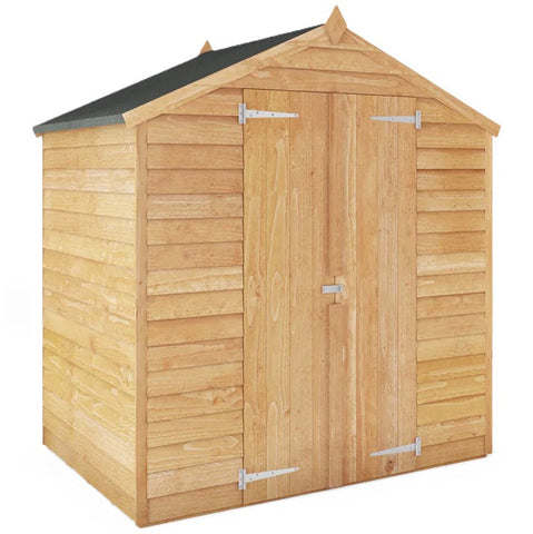 4 x 6 Overlap Apex - Double Door - Windowless Shed-Dropship,Eco Friendly,Forest School & Outdoor Garden Equipment,Mercia Garden Products,Sheds,Wellbeing Furniture-Mainland UK Install-SI-001-001-0154-SI-INSTALL090-Learning SPACE