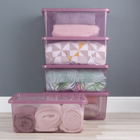 45L Storage Box - Dusky Orchid Colour-Storage,Storage Bins & Baskets,Wellbeing Furniture-Learning SPACE