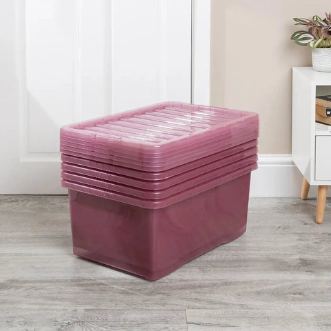 45L Storage Box - Dusky Orchid Colour-Storage,Storage Bins & Baskets,Wellbeing Furniture-Learning SPACE
