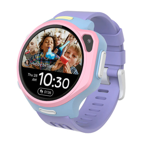 4G eSIM Kids Smart Watch with GPS Tracking, Video Call (Round) | myFirst Fone R2-Dropship,My First Tech,Technology & Design-Cotton Candy Mix-256-KW1306SA-CC01-Learning SPACE