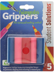 5 Triangular Pencil Grippers-Additional Need, Arts & Crafts, Back To School, Drawing & Easels, Dyslexia, Early Arts & Crafts, Early Years Literacy, Fine Motor Skills, Handwriting, Learning Difficulties, Learning Resources, Neuro Diversity, Premier Office, Primary Arts & Crafts, Primary Literacy, Seasons, Stationery, Stock-Learning SPACE