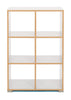 6 Cube Room Divider Vertical - Bubble Gum Range-Dividers,Dropship,Monarch UK,Shelves,Storage,Wellbeing Furniture-White-MEQ9023WHITE-Learning SPACE