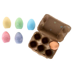 6 Egg Shaped Chalk - Washable-Art Materials,Arts & Crafts,Baby Arts & Crafts,Chalk,Early Arts & Crafts,Primary Arts & Crafts,Stationery-Learning SPACE