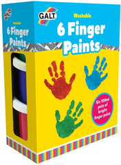 Galt Washable Finger Paints - 6 Bright Colours-Arts & Crafts, Baby Arts & Crafts, Cerebral Palsy, Early Arts & Crafts, Galt, Messy Play, Paint, Stock-Learning SPACE