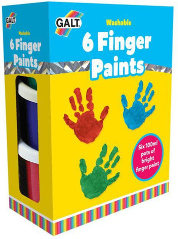 6 Finger Paints - Washable-Arts & Crafts, Baby Arts & Crafts, Cerebral Palsy, Early Arts & Crafts, Galt, Messy Play, Paint, Stock-Learning SPACE