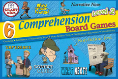 6 Reading Comprehension Board Games Level 2 (9 - 11 years)-Primary Games & Toys, Primary Literacy, Spelling Games & Grammar Activities, Stock, Table Top & Family Games-Learning SPACE