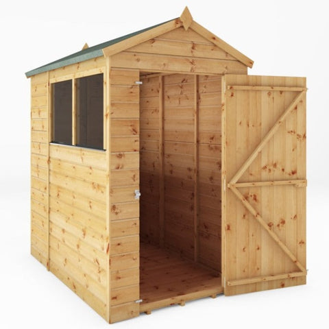 6 x 4 Modular Shiplap Apex Shed-Eco Friendly, Forest School & Outdoor Garden Equipment, Mercia Garden Products, Sheds, Wellbeing Furniture-Learning SPACE