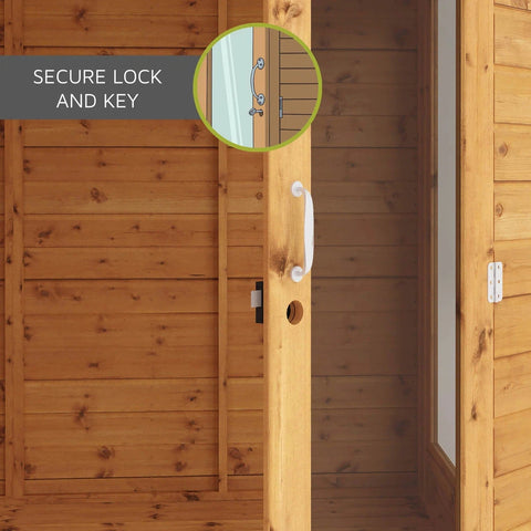 7 x 5 Traditional Double Door Summerhouse-Dropship,Eco Friendly,Forest School & Outdoor Garden Equipment,Mercia Garden Products,Sheds,Wellbeing Furniture-Learning SPACE