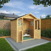 7 x 5 Traditional Double Door Summerhouse-Eco Friendly, Forest School & Outdoor Garden Equipment, Mercia Garden Products, Sheds, Wellbeing Furniture-Learning SPACE