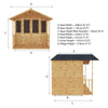 7 x 7 Bournemouth Wooden Summerhouse-Eco Friendly,Forest School & Outdoor Garden Equipment,Mercia Garden Products,Sheds,Wellbeing Furniture-Learning SPACE