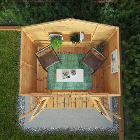 7 x 7 Bournemouth Wooden Summerhouse-Eco Friendly,Forest School & Outdoor Garden Equipment,Mercia Garden Products,Sheds,Wellbeing Furniture-Learning SPACE