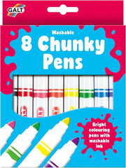 8 Chunky Pens - Washable-Arts & Crafts, Baby Arts & Crafts, Back To School, Drawing & Easels, Early Arts & Crafts, Galt, Primary Arts & Crafts, Primary Literacy, Seasons, Stationery, Stock-Learning SPACE