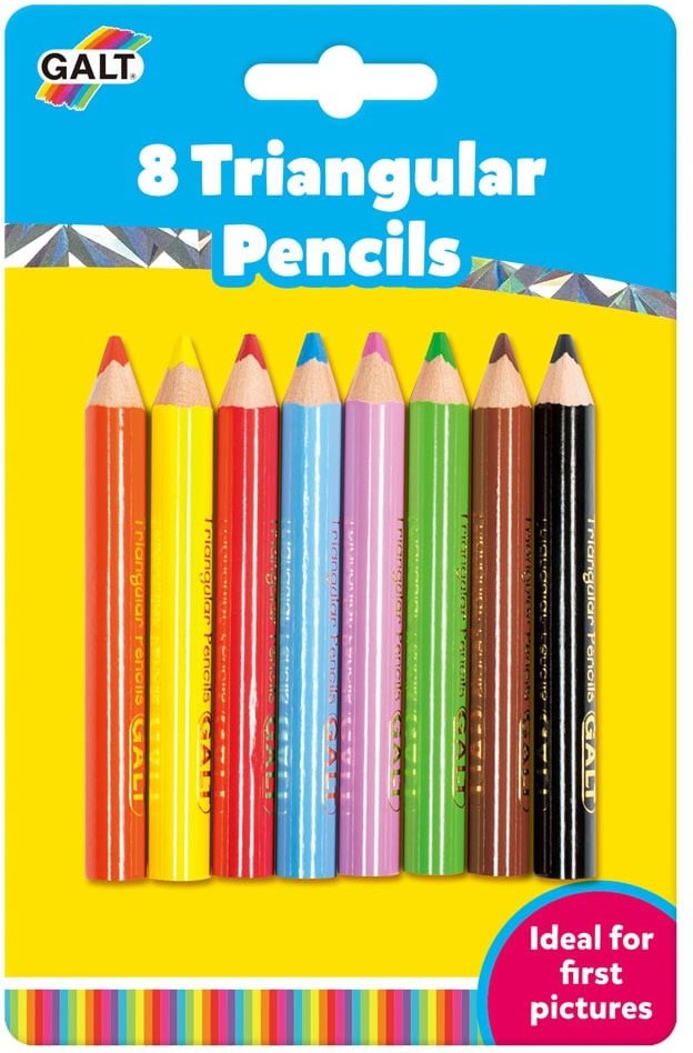 8 Chunky Triangular Pencils-Additional Need,Baby Arts & Crafts,Back To School,Dyspraxia,Early Arts & Crafts,Early Years Literacy,Fine Motor Skills,Galt,Handwriting,Neuro Diversity,Primary Arts & Crafts,Primary Literacy,Seasons,Stationery,Stock-Learning SPACE