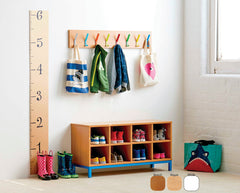 8 Coloured Coat Hook Rail-Cloakroom,Dropship,Nursery,Wellbeing Furniture-Learning SPACE