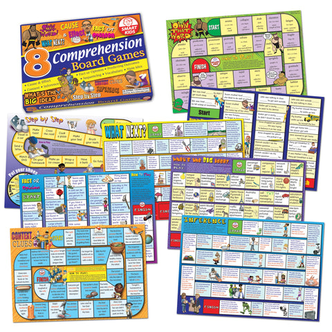 8 Reading Comprehension Board Games-Comprehension,fiction,Games & Toys,Literacy,Literacy Toys,Primary Games & Toys,Primary Literacy,SmartKids-Learning SPACE