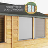 8 x 6 Overlap Apex - Single Door Shed-Dropship,Eco Friendly,Forest School & Outdoor Garden Equipment,Mercia Garden Products,Sheds,Wellbeing Furniture-Learning SPACE