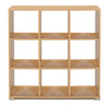 9 Cube Room Divider - Bubble Gum Range-Dividers,Dropship,Monarch UK,Shelves,Storage,Wellbeing Furniture-Maple-MEQ9025MAP-Learning SPACE