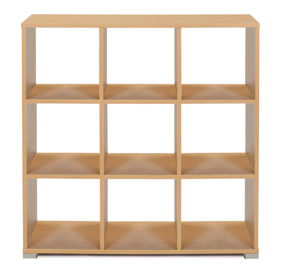 9 Cube Room Divider - Bubble Gum Range-Dividers,Dropship,Monarch UK,Shelves,Storage,Wellbeing Furniture-Maple-MEQ9025MAP-Learning SPACE