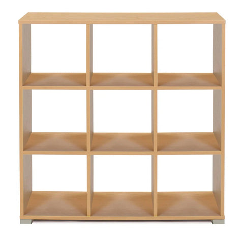 9 Cube Room Divider - Bubble Gum Range-Dividers,Dropship,Monarch UK,Shelves,Storage,Wellbeing Furniture-Maple-MEQ9025MAP-Learning SPACE