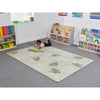 Abstract Leaf Rug-Dropship,Mats & Rugs,Natural,Nature Sensory Room,Neutral Colour,Plain Carpet,Rectangular,Rugs,Sensory Flooring,Wellbeing Furniture,World & Nature-Learning SPACE
