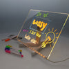 Acrylic LED Message Board (inc 7 markers) - 200x300mm-Drawing & Easels,Mark Making,Premier Office,Sensory Light Up Toys,Visual Sensory Toys-Learning SPACE