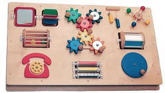 Activity Board for Wall Mounting - 10 visual, tactile and auditory activities-Additional Need,Baby Cause & Effect Toys,Cause & Effect Toys,Deaf & Hard of Hearing,Fine Motor Skills,Helps With,Learn Well,Maths,Primary Maths,sensory activity,Sensory Wall Panels & Accessories,Shape & Space & Measure,Stock,Strength & Co-Ordination-Learning SPACE