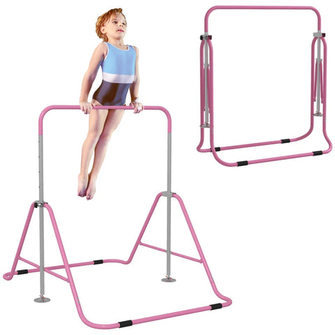 Adjustable Kids Gymnastics Bar – Foldable & Fun Training Bar-Dropship,Exercise,Gross Motor and Balance Skills-Learning SPACE