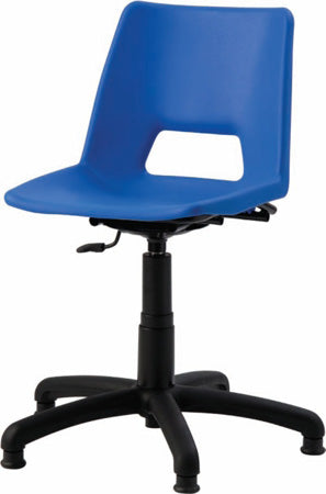 Advanced Adult / Secondary ICT Swivel Chair-Classroom Chairs,Classroom Furniture,Desk Chair,Furniture,Library Furniture,Movement Chairs & Accessories-Nylon Glides-Petrol Blue-AGP-G-PB-Learning SPACE