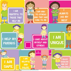 Affirmations (Full set of 10) Outdoor Signs-Calmer Classrooms,Classroom Displays,Forest School & Outdoor Garden Equipment,Helps With,Inspirational Playgrounds,Nurture Room,Playground Wall Art & Signs,Stock-Learning SPACE