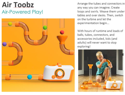 Air Toobz - Tube Game-Building Blocks,Early years Games & Toys,Engineering & Construction,Fat Brain Toys,Fidget,Fine Motor Skills,Games & Toys,Gifts For 3-5 Years Old-Learning SPACE