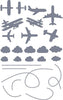 Airplane Wall/Ceiling Stickers-Ceiling Decor,Dropship,Sticker,Wall & Ceiling Stickers-Grey-34x55 cm-A4360-GryXS-Learning SPACE