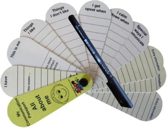 All About Me - Communication Passport Fan-Additional Need,Calmer Classrooms,Calming & Anxiety,communication,Fans & Visual Prompts,Learning Difficulties,Play Doctors,Primary Literacy,PSHE,Social Stories & Games & Social Skills,Transitions and Routines-Learning SPACE