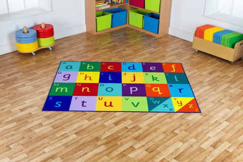 Alphabet 2x1.5m Carpet-Educational Carpet,Kit For Kids,Learn Alphabet & Phonics,Mats & Rugs,Multi-Colour,Placement Carpets,Rectangular,Rugs,Wellbeing Furniture-Learning SPACE