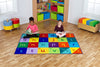 Alphabet 2x1.5m Carpet-Educational Carpet,Kit For Kids,Learn Alphabet & Phonics,Mats & Rugs,Multi-Colour,Placement Carpets,Rectangular,Rugs,Wellbeing Furniture-Learning SPACE