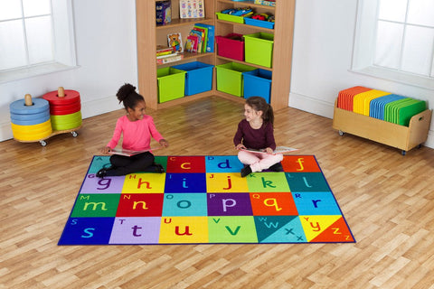 Alphabet 2x1.5m Carpet-Educational Carpet,Kit For Kids,Learn Alphabet & Phonics,Mats & Rugs,Multi-Colour,Placement Carpets,Rectangular,Rugs,Wellbeing Furniture-Learning SPACE