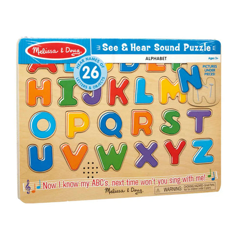 Alphabet Sound Puzzle - 26 Pieces-Imaginative Play, Melissa & Doug, Play Food, Role Play, Schedules & Routines-Learning SPACE