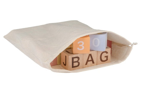 Alphabet blocks with bag-Baby Wooden Toys,Building Blocks,Discontinued,Learn Alphabet & Phonics,Stacking Toys & Sorting Toys,Wooden Toys-Learning SPACE