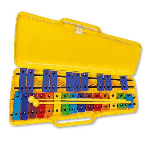 Angel AX-25N3 G4-G6 25 Note Glockenspiel, Yellow Case-Musical Instruments-Dropship,Music,Musical Instruments,School Musical Instruments-Learning SPACE