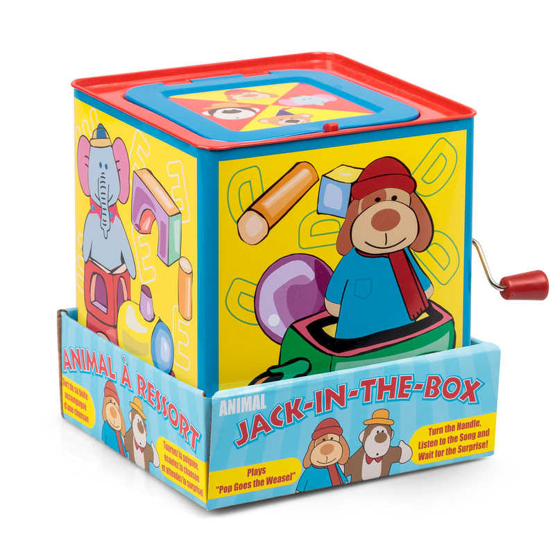 Animal Jack-In-The-Box-Cause & Effect Toys,Early Years Musical Toys,Games & Toys,Tobar Toys,Visual Sensory Toys-Learning SPACE