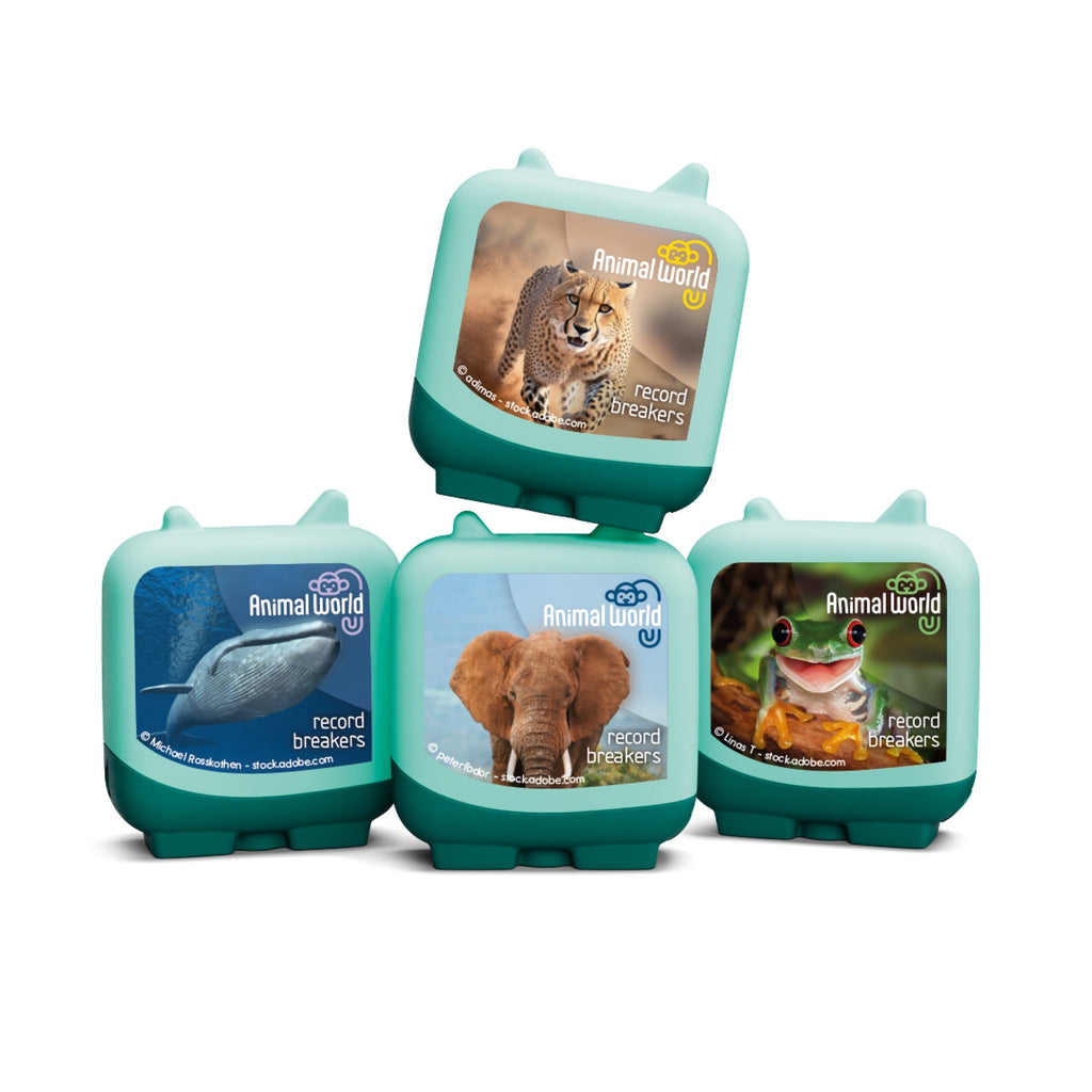 Animal World: Record Breakers Pocket Tonie Set-Animals,Puppets & Theatres & Story Sets,Sound,Tonies-Learning SPACE