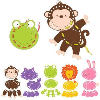 Animals Threading Toys-Additional Need,Arts & Crafts,Craft Activities & Kits,Early Arts & Crafts,Fiesta Crafts,Fine Motor Skills,Helps With,Maths,Memory Pattern & Sequencing,Primary Arts & Crafts,Primary Maths,Stock,Strength & Co-Ordination,Threading,Tracking & Bead Frames-Learning SPACE