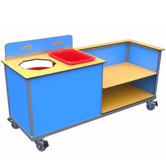 Aqua Smart Twin Tray Trolley-Catering & Clearing,Dropship,School Trolley,Trolleys-Learning SPACE
